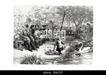 Die Grünanlage auf der Brauer-Firma in Stepney Stockfoto