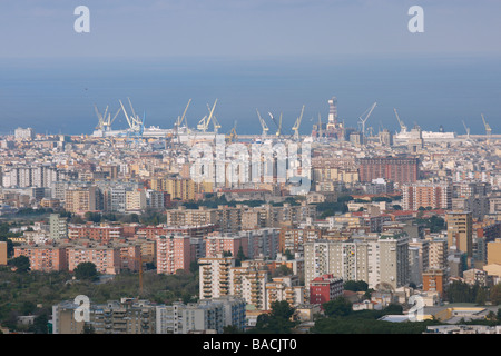 Blick auf Palermo von Monreale, Sizilien, Italien Stockfoto