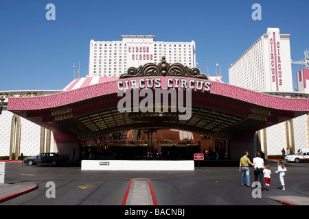 Eingang zum Circus Circus Hotel &amp; Casino Las Vegas Boulevard Las Vegas Nevada, usa Stockfoto