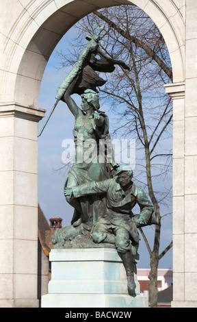 Denkmal für Soldaten getötet in Franco preußischen Konflikte der 1870 Chartres Eure et Loir Frankreich Stockfoto