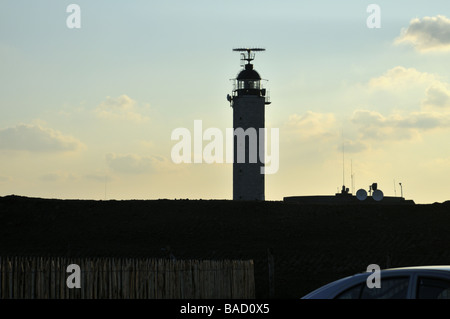 Leuchtturm am Cap Gris-Nez zwischen Boulogne und Calais Frankreich Stockfoto