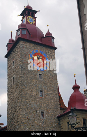 Clocktower Rathaus Rathaus bei Luzern Schweiz Stockfoto