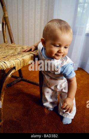 Festhalten oder erster Schritt Stockfoto