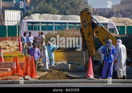 Arbeitnehmer Dubai Stockfoto