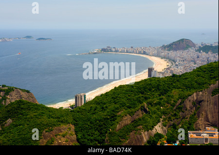 Blick vom Zuckerhut in Rio De Janeiro, Brasilien Stockfoto