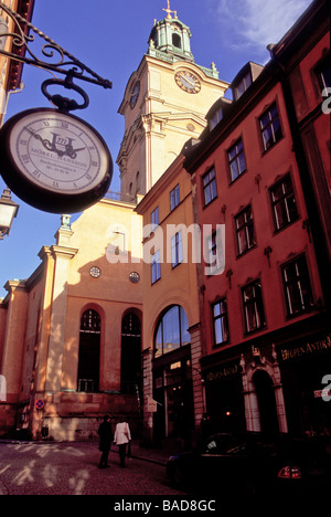 Storkyrkan oder St. Nicolaus Kirche wurde im 13. Jahrhundert erbaut und ist eine lutherische Kirche in Stockholm Schweden Stockfoto