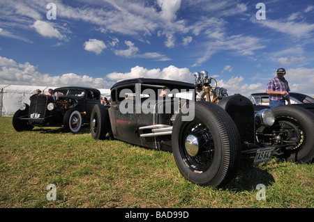 Ford Model A mit Lincoln Flathead V8 Motor der 1950er Jahre American Hotrod Auto Stockfoto