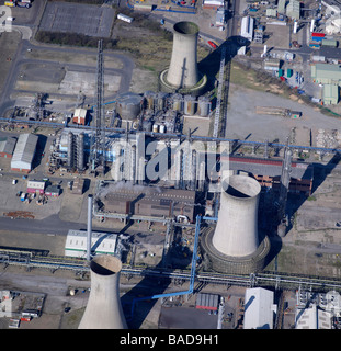 Chemische Werke, Billingham, Teeside, Nordostengland hautnah Stockfoto