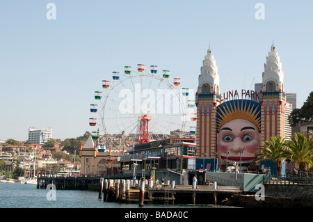 Luna Park Milsons Point Sydney New South Wales Australien Stockfoto