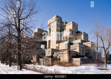 Kanada, Provinz Quebec, Montreal, St. Helen Island, Habitat 67 von Architekten Moshe Safdie Stockfoto