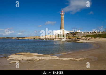 Leuchtturm am Strand, Jose Ignacio Uruguay Stockfoto