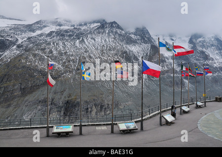 Berg Lookout, Großglockner Hochalpenstraße, Salzburger Land, Österreich Stockfoto