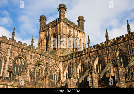 Chester Cathedral (St. Werburgh), Chester, England, Winter 2009 Stockfoto