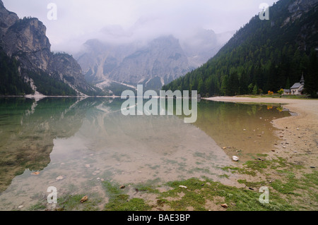 Wildsee Wildsee, Süd-Tirol, Italien Stockfoto