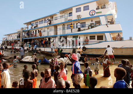 Mali, Boot auf Niger Stockfoto