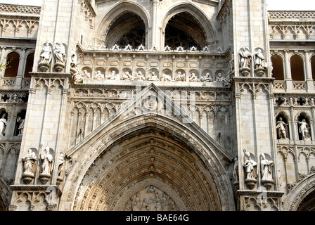 Stadtbild, Kathedrale, Toledo, Castilla und Mancha, Spanien Stockfoto