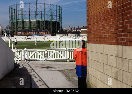 Ein county Cricket-Match im Oval Cricket ground in Süd-London Stockfoto