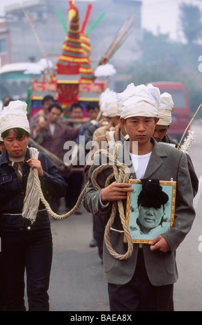 China, Provinz Guizhou, Pingtang, Han Beerdigung Stockfoto