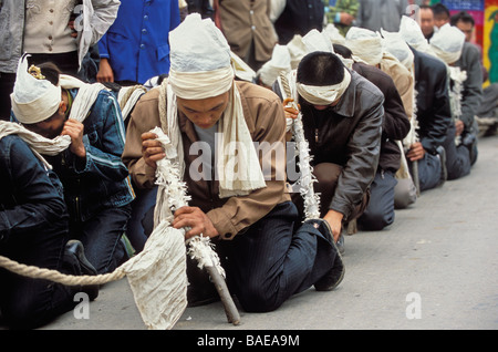 China, Provinz Guizhou, Pingtang, Han Beerdigung Stockfoto