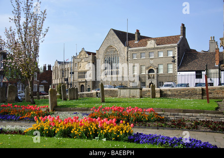 Das Rathaus und Trinity Guildhall, Markt Samstag Platz, King's Lynn, Norfolk, England, Vereinigtes Königreich Stockfoto