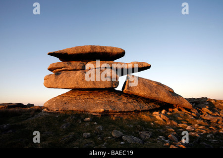 Regnerisch Tor Bodmin Moor Stockfoto