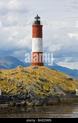 Die südlichen die meisten Leuchtturm der Welt bekannt als Les Eclaireurs. Beagle-Kanal, Tierra Del Fuego, Ushuaia. Stockfoto