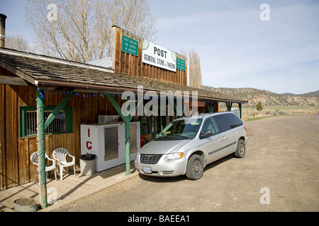 USA OREGON CROOKED RIVER VALLEY Post Oregon entlang der Crooked River und das geographische Zentrum der Bundesstaat Oregon Stockfoto