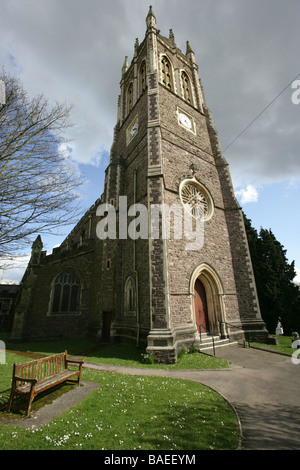 Stadt von Newport, Wales. Die Ende des 19. Jahrhunderts viktorianischen gotischen Kirche von Markusplatz. Stockfoto