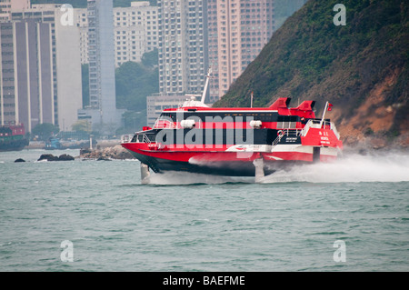 Turbojet, Fährgesellschaft, die die Verbindung zwischen Macau und Hong Kong macht. Stockfoto