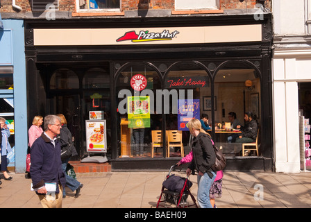 Pizza Hut Restaurant in York, Yorkshire, Großbritannien Stockfoto