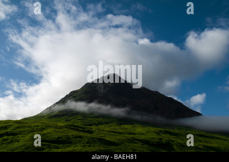 Der Grat von Sron na Creise in der Blackmount Range, von Glen Etive, Highland Region, Schottland, Großbritannien Stockfoto