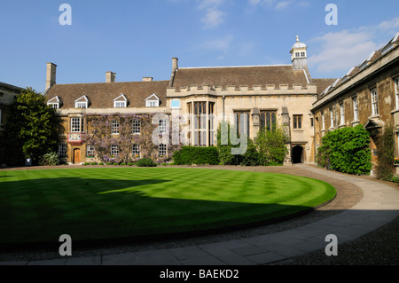 Erster Hof bei Christusse College Cambridge England UK Stockfoto