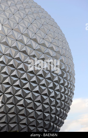Raumschiff Erde im Walt Disney World Epcot Theme Park Center Orlando Florida Central Stockfoto