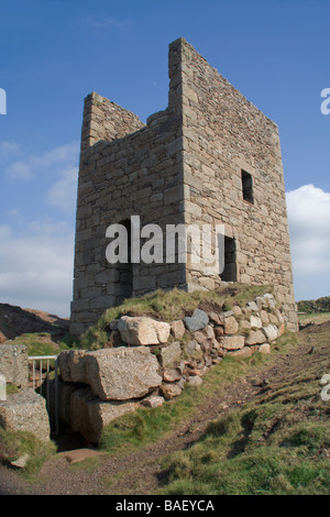 Ruinen der Kornisches Zinn-Minen in der Nähe von St. Just und Endland Stockfoto