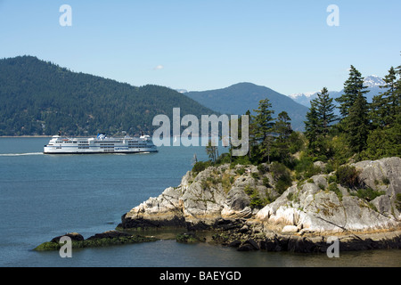 Schiff am Horseshoe Bay, West Vancouver, Britisch-Kolumbien Stockfoto