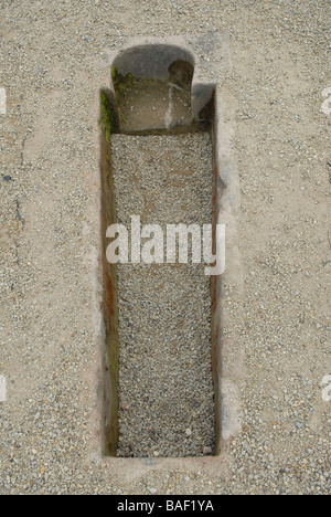 Die Ruinen von Bordesley Abbey eine mittelalterliche Zisterzienser-Abtei in der Nähe von Redditch, Worcestershire. Während der Auflösung zerstört im Jahre 1538. Stockfoto