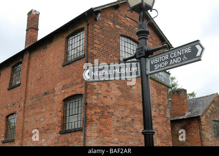 Die Schmiede Nadel Mühlenmuseum in Redditch, Worcestershire.The Museum zeichnet das reiche Erbe der Städte Nadel Industrie. Stockfoto