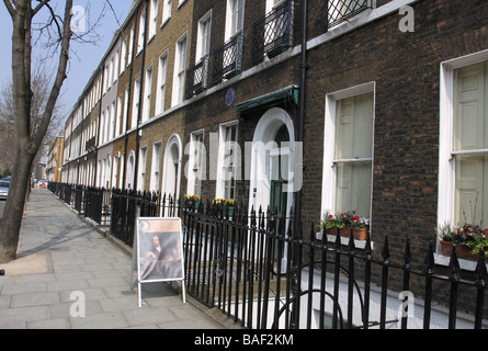 Eingang nach Charles Dickens Museum London England April 2009 Stockfoto