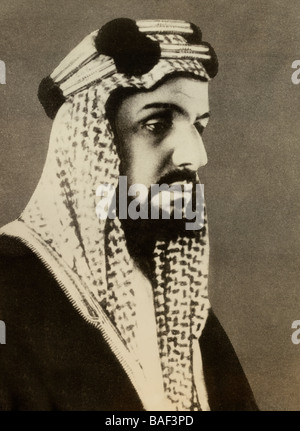 Porträt von Abdul Aziz Al-Saud erste Monarch von Saudi Arabien Stockfoto