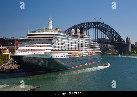 Königin Victoria Kreuzfahrtschiff am Overseas Passenger Terminal, circular Quay, Sydney, New South Wales, Australien Stockfoto