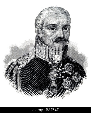 Gebhard Leberecht von Blücher, Fürst von Wahlstatt, 16. Dezember 1742 Rostock - 12. September 1819 Krieblowitz, Schlesien Stockfoto