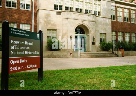 Braun V Board Of Education National Historic Site Topeka Kansas Stockfoto