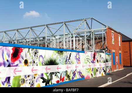 UK England Salford Langworthy Schornstein Park urban terrassierten Gehäuse wird umgestaltete Beibehaltung Fassade Stockfoto