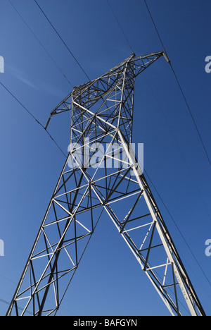 Hochspannung Power Grid-Tower, Lake Wales, Florida. Stockfoto