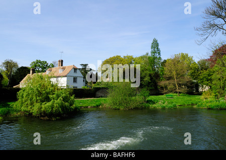 Mühlenteich bei Grantchester Cambridgeshire England Uk Stockfoto