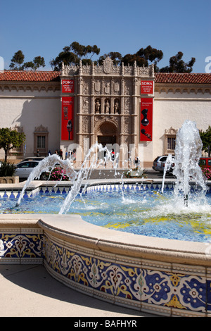 Blick auf das Museum für Kunst in Plaza de Panama Balboa Park, San Diego Kalifornien usa Stockfoto