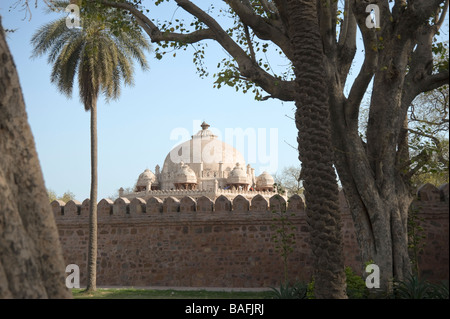 Achteckige Grab des Isa Khan Delhi Indien Stockfoto