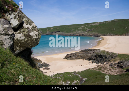 Remote Lossit Strandbucht Surf Insel Islay Schottland uk gb Stockfoto