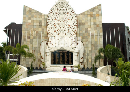 Denkmal für den Oktober 2002 Bombardierung Opfer, Kuta, Bali, Indonesien Stockfoto