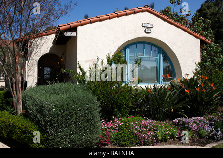 Haus der pazifischen Beziehungen eine Gruppe von 20 Hütten aus 31 Nationen Kultur Balboa Park, San Diego Kalifornien usa Stockfoto